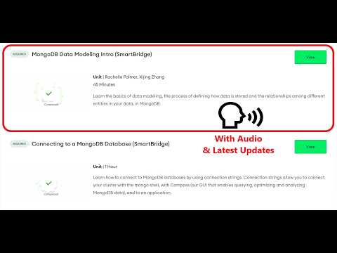 MongoDB Data Modeling Intro (SmartBridge) | MongoDB Node.js Developer Path for SmartBridge | Intern