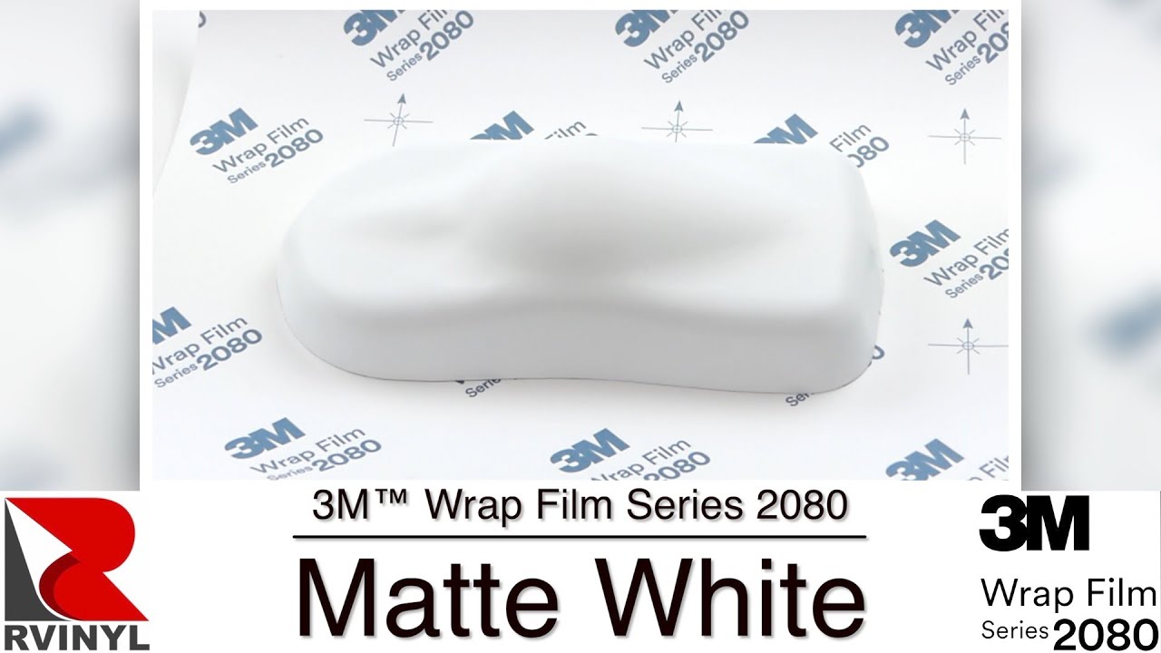 3M™ Wrap Film Series 2080 - Matte White Vinyl - YouTube