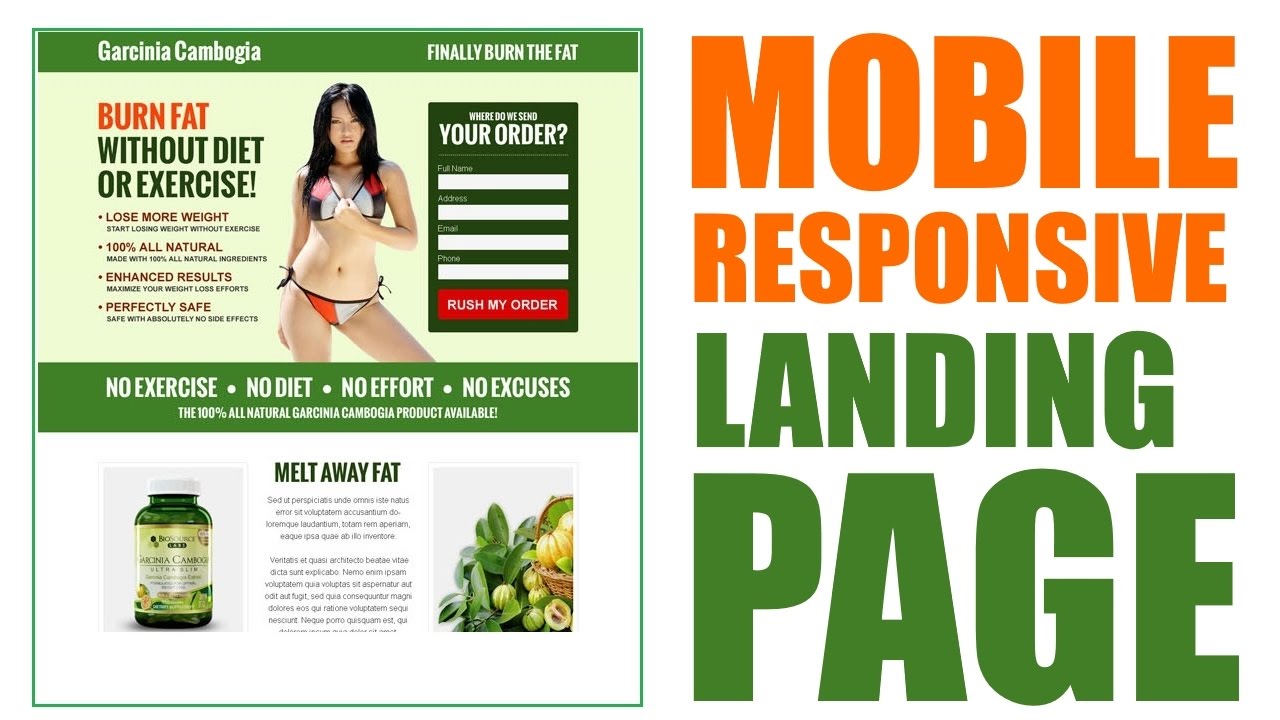 How To Create A Mobile Responsive Landing Page 2017 - YouTube
