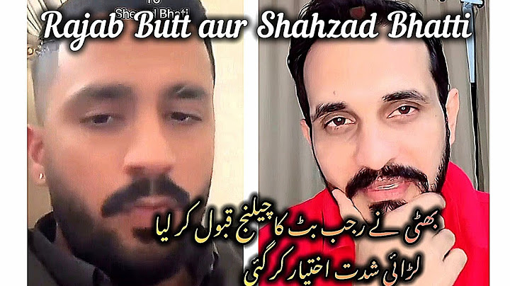 Rajab Butt aur Shahzad bhatti ki fight shidat #rajabbutt #shazadbhatti #ladai #bigfun