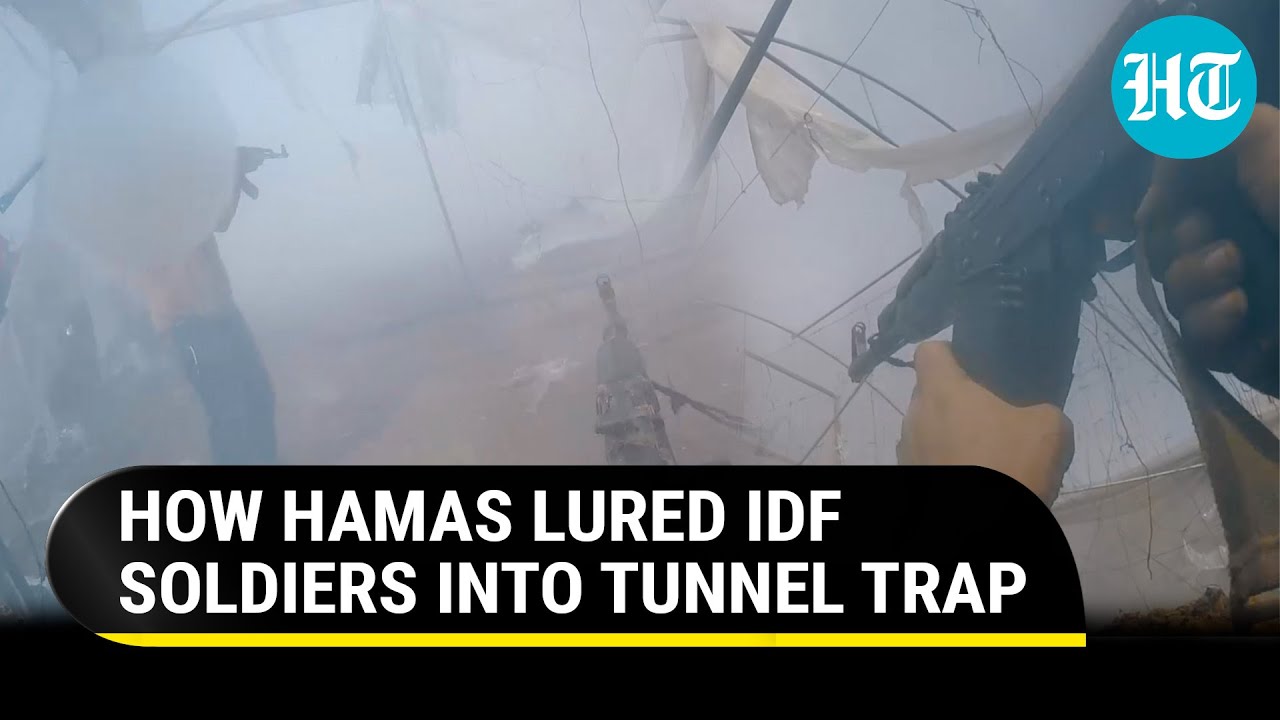 ⁣Hamas Video Shows Israeli Soldiers Falling Into Qassam Trap In Gaza | Watch What Happened