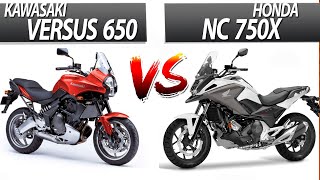 Honda NC750X vs Kawasaki Versus 650