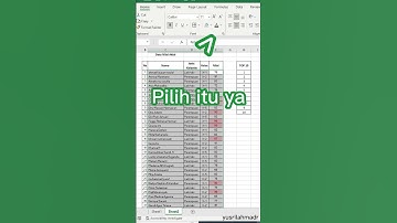 Cari 10 Nilai Tertinggi di Excel