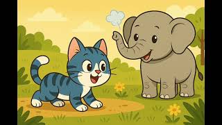 The Blue Cat’s Adventures – The Elephant (3/12) | Friendship & Kindness Song for Toddlers screenshot 5