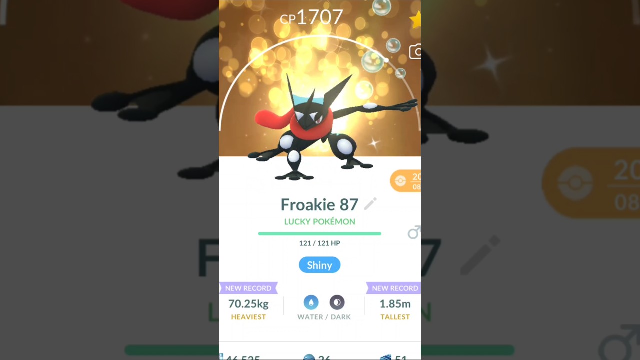 Evolving Shiny Lucky Froakie - Pok&eacute;mon Go