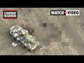 Bodies of dead Russian soldiers piled high, war loot seen in Ukraine