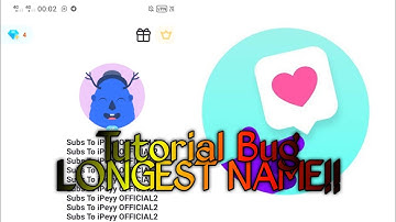 TUTORIAL BUG LONGEST NAME | LITMATCH MALAYSIA