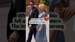 Why Marco Rubio fell asleep on camera the internet was wrong #shorts #celebrity #trump #marcorubio