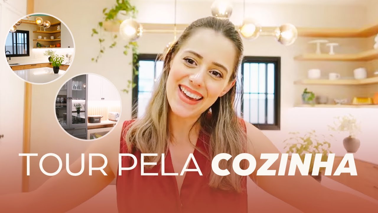 TOUR COMPLETO PELA MINHA COZINHA PLANEJADA DOS SONHOS - mostrei TUDO, vem ver!