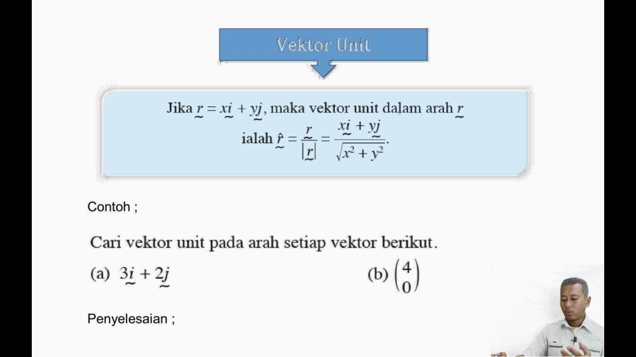 Cikguamir Ekmet Matematik Tambahan Tingkatan 4 Vektor Bhgn 2 Youtube