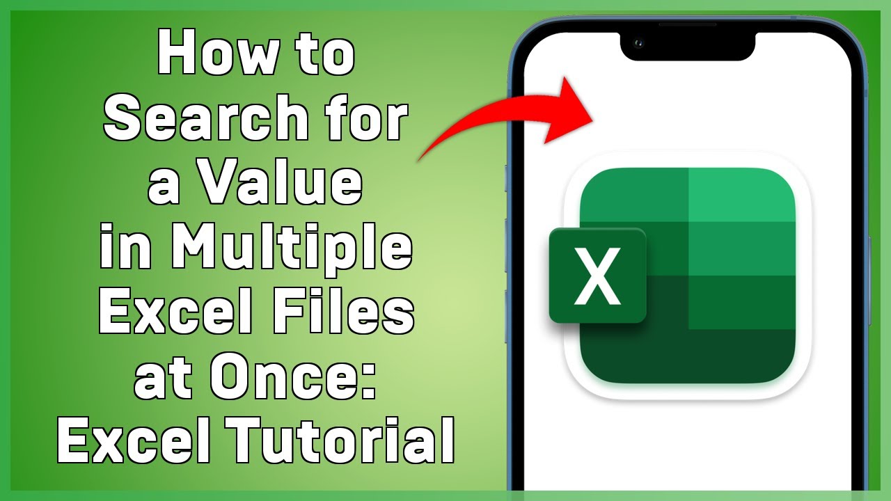 How to Search for a Value in Multiple Excel Files at Once Excel ...