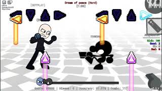 Roblox FNF dream of peace but Mr game and watch is singing it