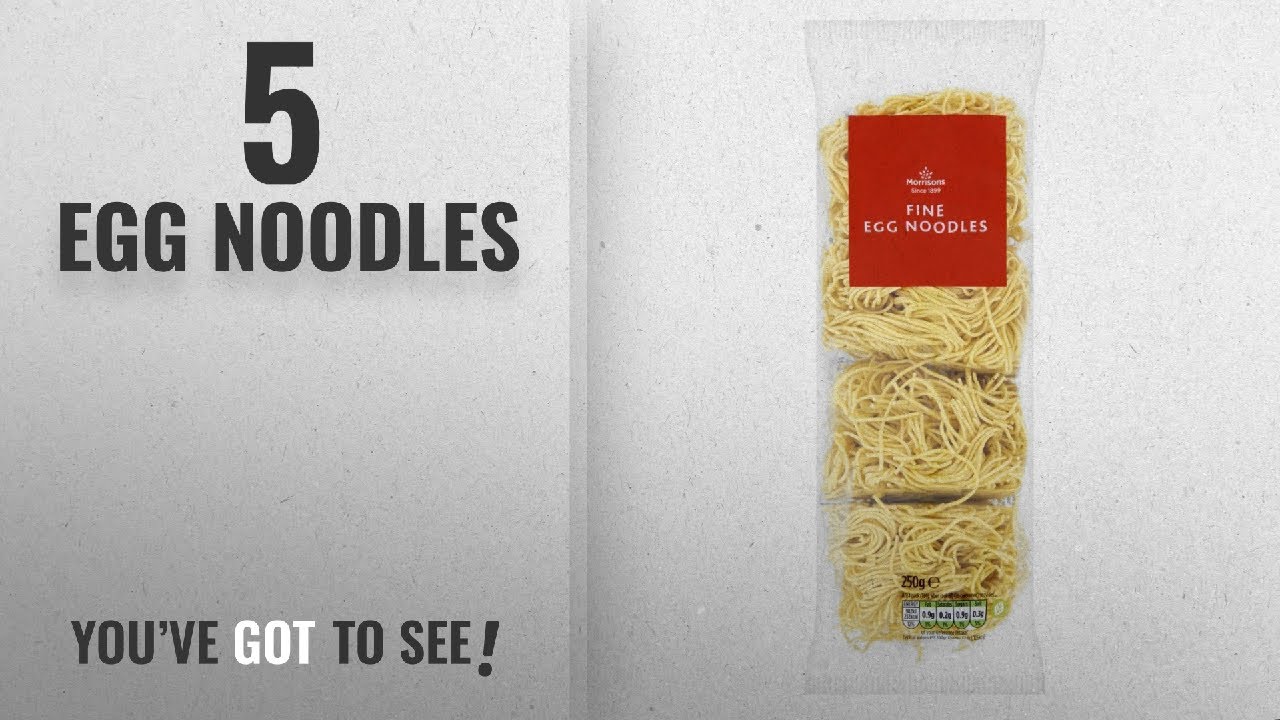 Top 10 Egg Noodles [2018] Morrisons Medium Egg Noodles, 250g YouTube