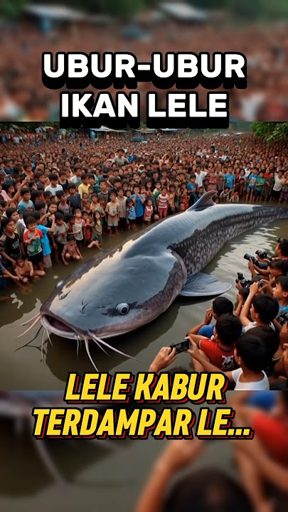 Ubur ubur ikan lele, ayo kita tangkap le.... 🤣 #shorts #uburuburikanlele #leleraksasa #lele