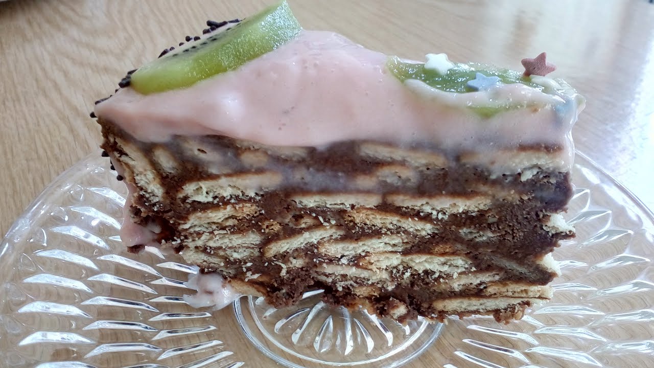 Бърза торта с бисквити