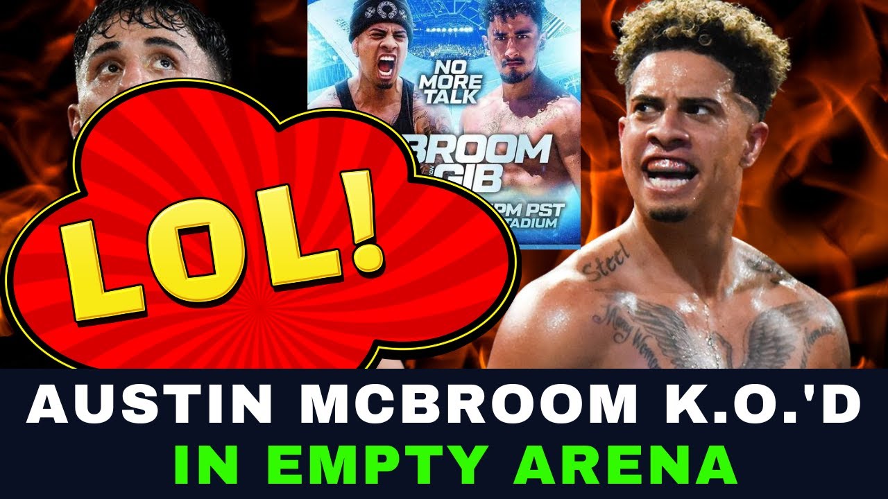 Austin McBroom Knocked Out In Empty Arena in Social Gloves FAIL.