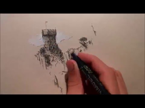 How To Draw Fantasy Landscape Art?