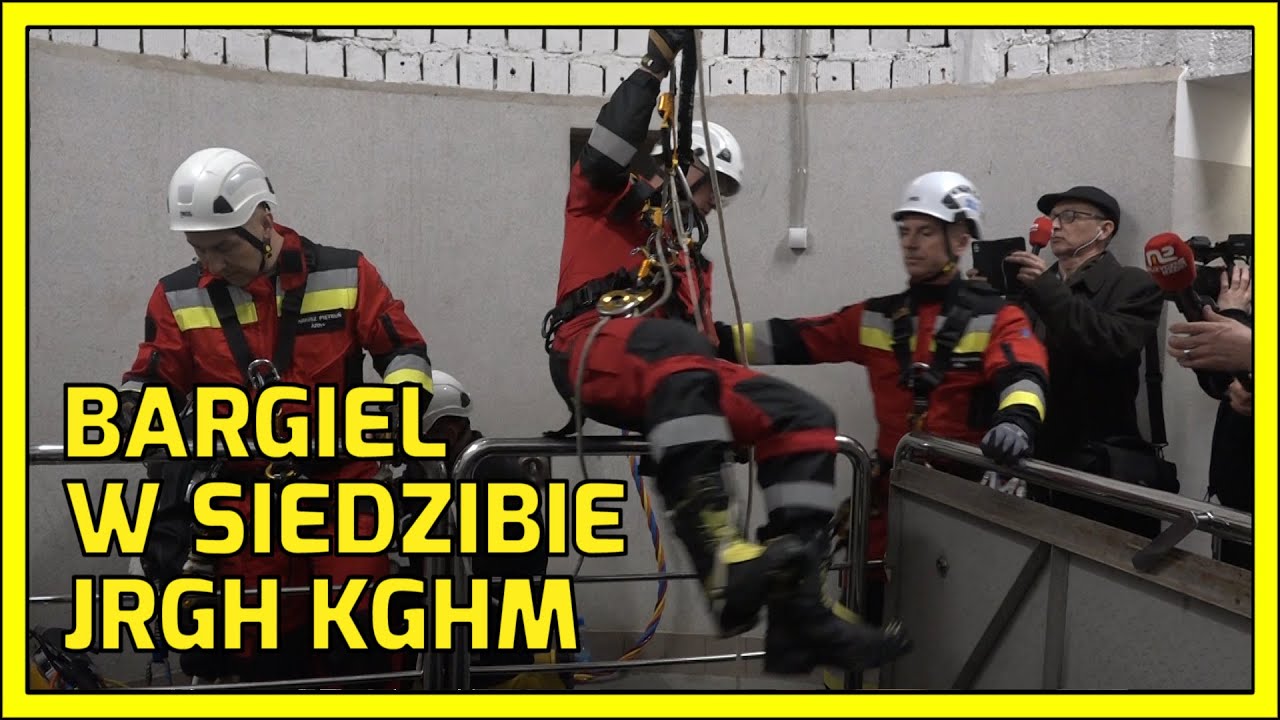 SOBIN. Andrzej Bargiel przyglądał się ratownikom KGHM