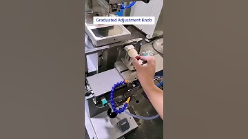 Print on the graduated adjustment knob with  half-automatic pad printing machine. Rolling printing.