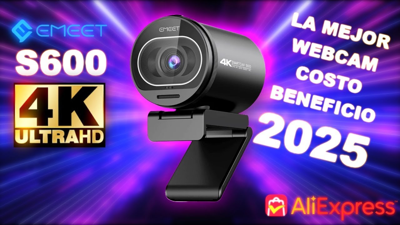 Emeet S600 4K stream y creación de contenido - Configuración y comparativa Logitech C920🤔