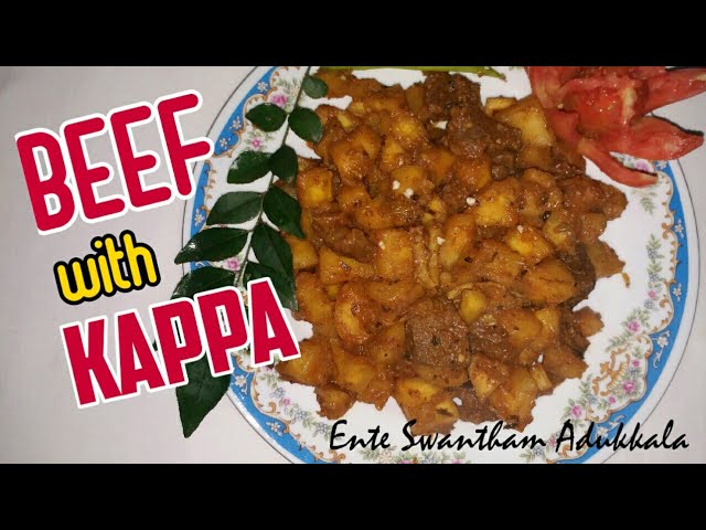 LETS COOK BEEF WITH KAPPA KERALA STYLE FOOD ! by Ente Swantham Adukkala