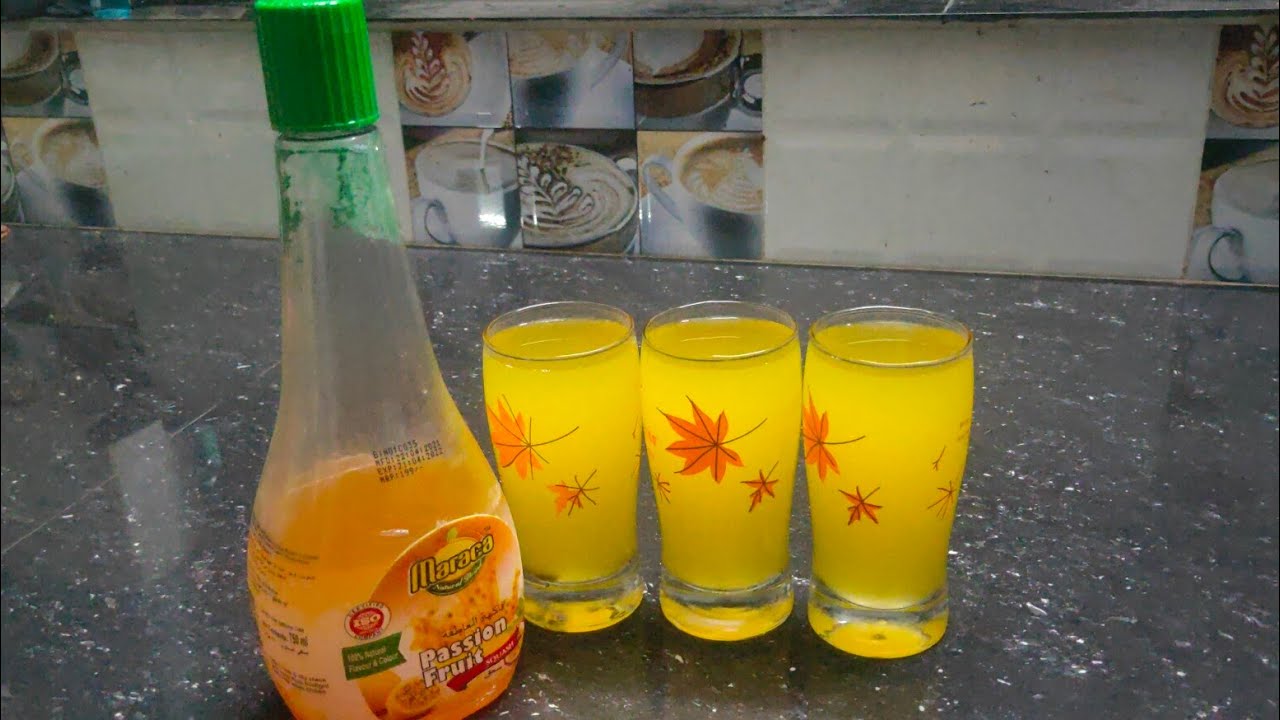 Maraca Passion Fruit Squash Passion Fruit Drink Squash YouTube