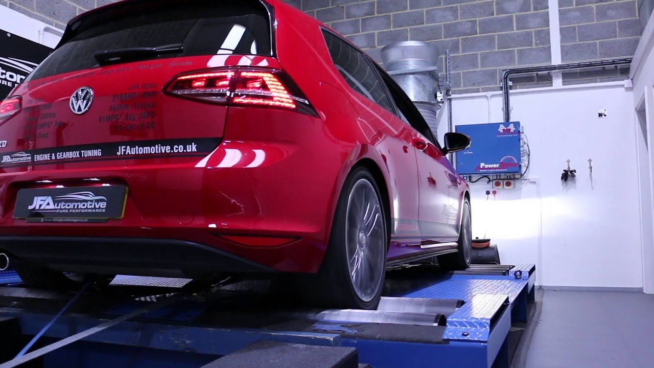 Golf GTD MK7 *TUNED* On Dyno - JF Automotive - YouTube