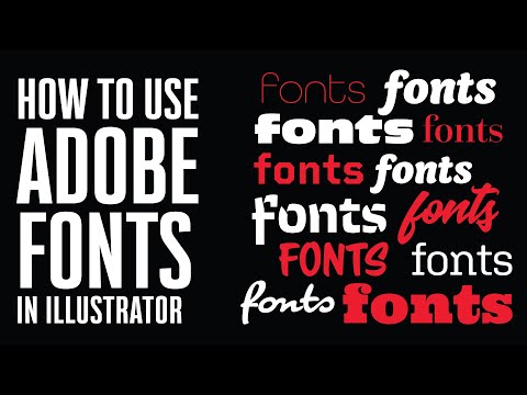 Comment utiliser ADOBE POLICES dans Adobe Illustrator CC