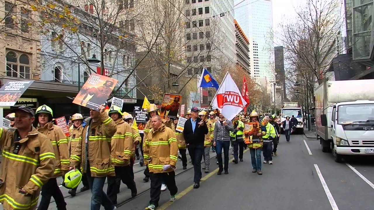 Firefighter Rally United Firefighters Union Rally Melbourne 1st July 2013 - YouTube