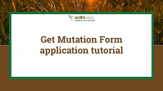 ArdhiSasa | Get Mutation Form application tutorial