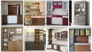 Celebrity Modern Crockery Unit Design || Crockery Unit Designs in Dining Room || Crockery Unit Designs Wealth