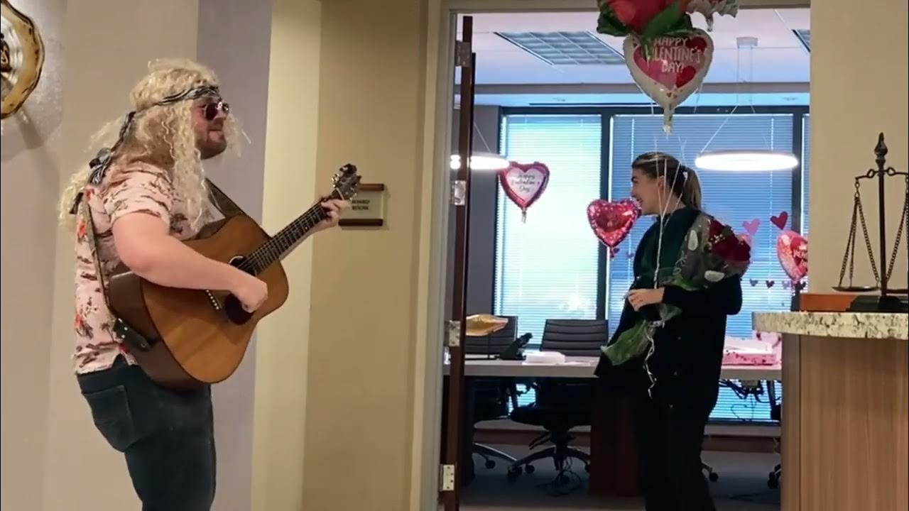 Savannah gets a Valentine's Day Singing Telegram in Orlando. YouTube