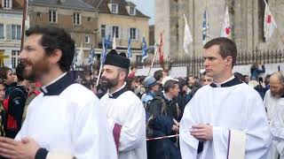 Chartres Cathedral - Final Procession - Pentecost Monday, May 2024- Notre-Dame de Chretiente