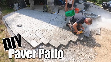 We Built a Paver Patio [Like a PRO] Start to Finish