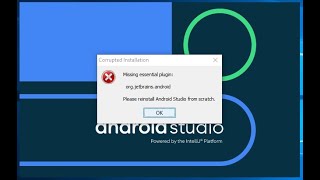 Fix Android Studio error: Missing essential plugin: org.jetbrains.android