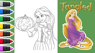 Magical Halloween! Coloring Rapunzel from Tangled