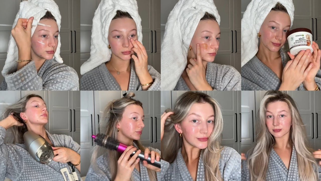 GRWM to go on a trip Selfcare Routine Glowing skin Testing Skin