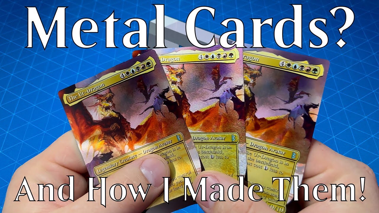 custom metal mtg cards Stainless Steel Cursed Role Token - Tokens Metal Sonic Custom card since