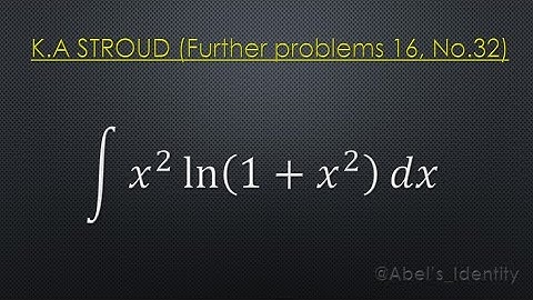 Engineering Math Integral from K.A. Stroud — Fully Solved!