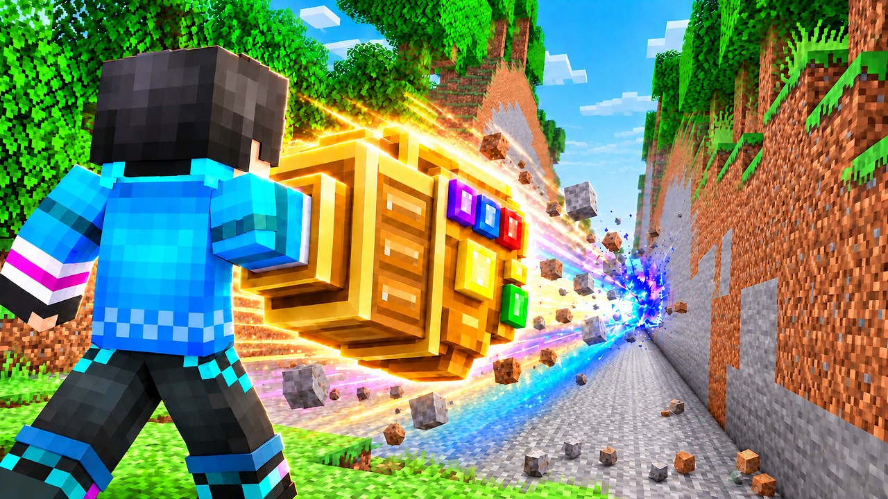最強になった手で1000億ブロック破壊するできるか？【 マイクラ / マインクラフト 】