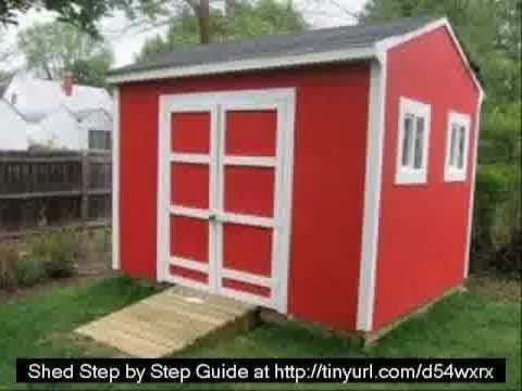 10x14 Wood Storage Shed Plans For All - YouTube