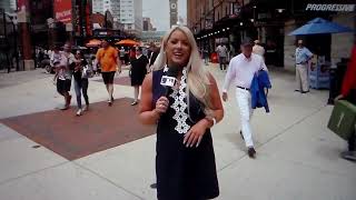 Minnesota Twins reporter Audra Martin in Baltimore for Twins-Orioles game