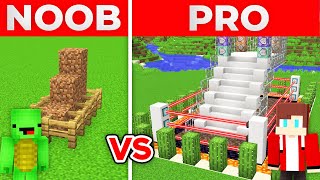 JJ And Mikey NOOB vs PRO The BEST SECURITY SYSTEM From A FRIEND in Minecraft Maizen