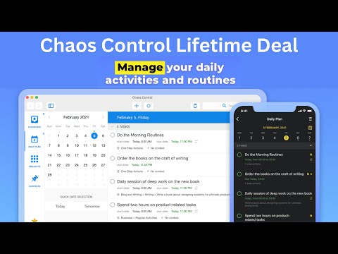 Chaos Control Lifetime Deal - Personal Organizer and Time Tracker