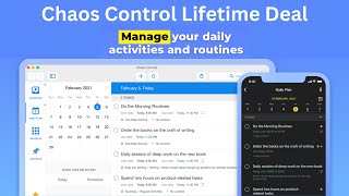 Chaos Control Lifetime Deal - Personal Organizer and Time Tracker screenshot 1