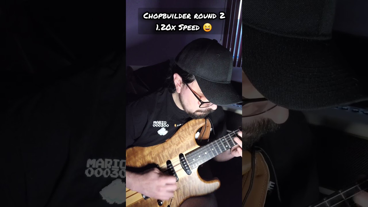 Trying Chopbuilder At 1.20x Speed 😆 Didn't Work Out! #fyp #foryou #guitar #guitarist #challenge