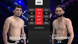 Ринат Саякбаев vs. Амир Эльжуркаев | Rinat Sayakbaev vs. Amir Elzhurkaev | ACA 116