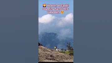 Heaven on Earth! Stunning Nandi Hills Viewpoint 😍 #shorts #travel #YouTubeshots #NandiHills #MrBeast