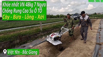 Xới Đất Lên Luống Đất Cứng Khô Trắng Không Rung Tay tại Việt Yên Bắc Giang