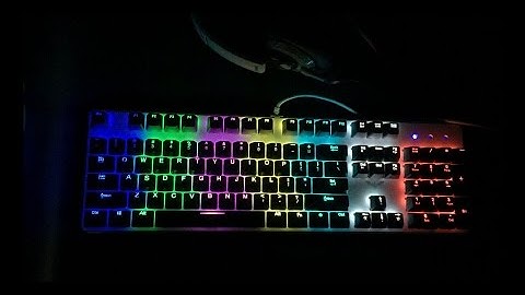 Changing Backlit Color Modes of  HAVIT HV-KB366L Mechanical Keyboard
